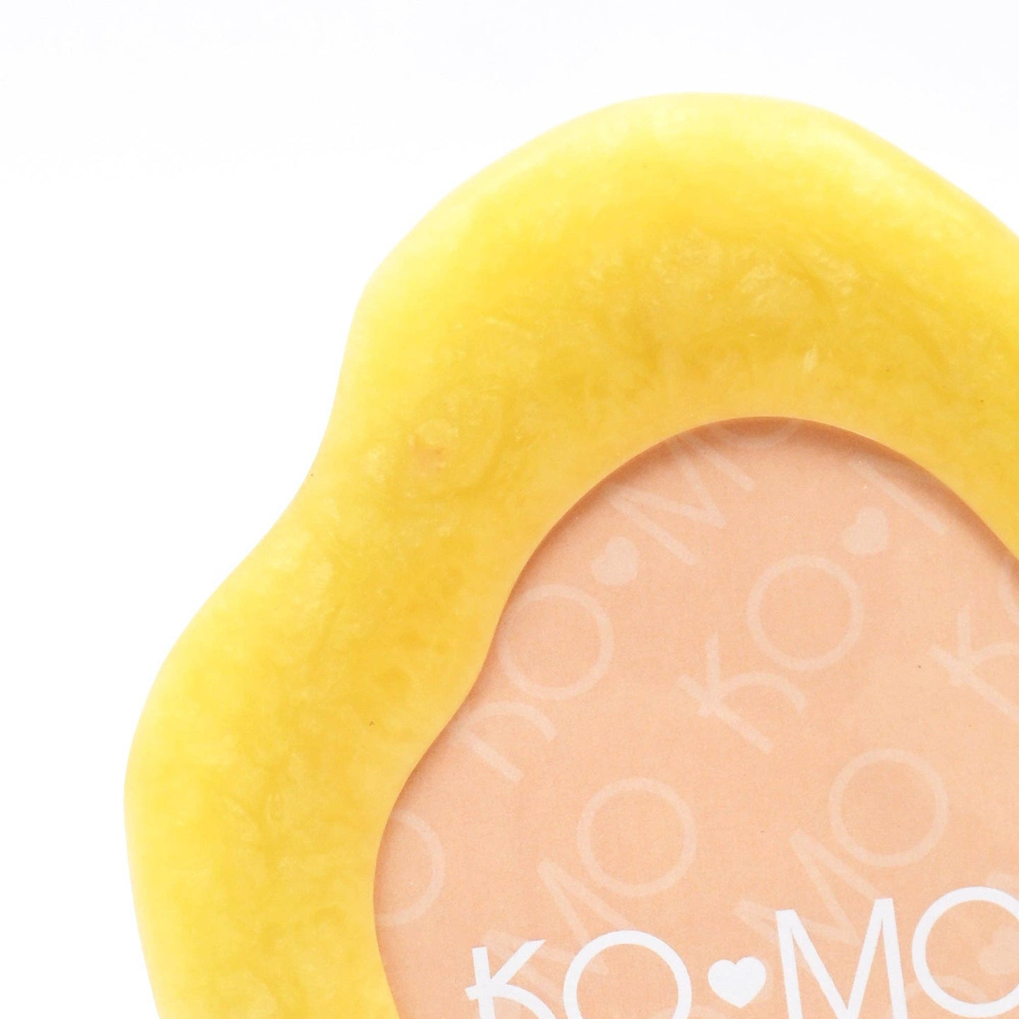Yellow Organic Shape Photo Frame 5x7 Inch Resin Décor