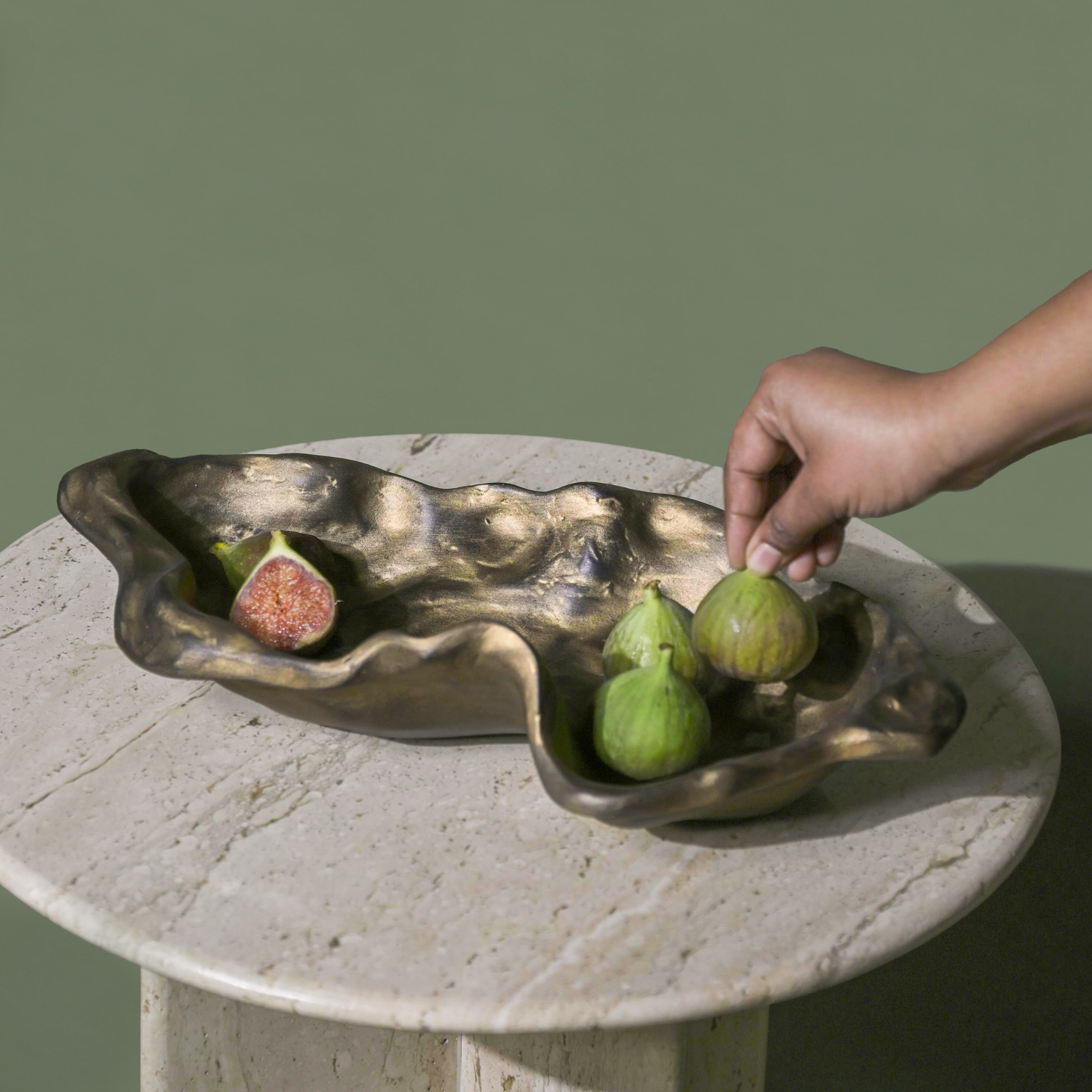 Serving Bowl | Dust Two Sizes Food Safe Handmade | Marble