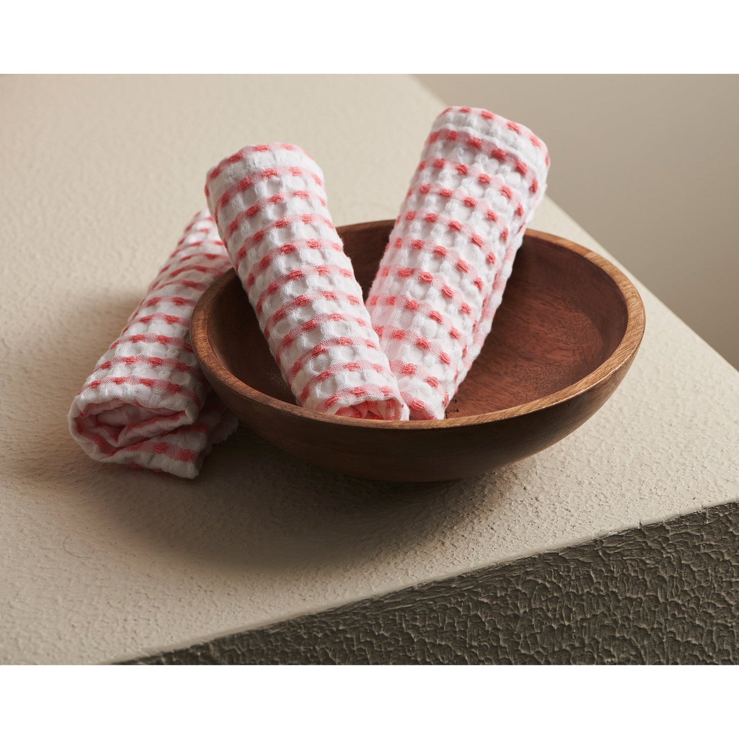 Peach | Cotton | Waffle | Face Towel