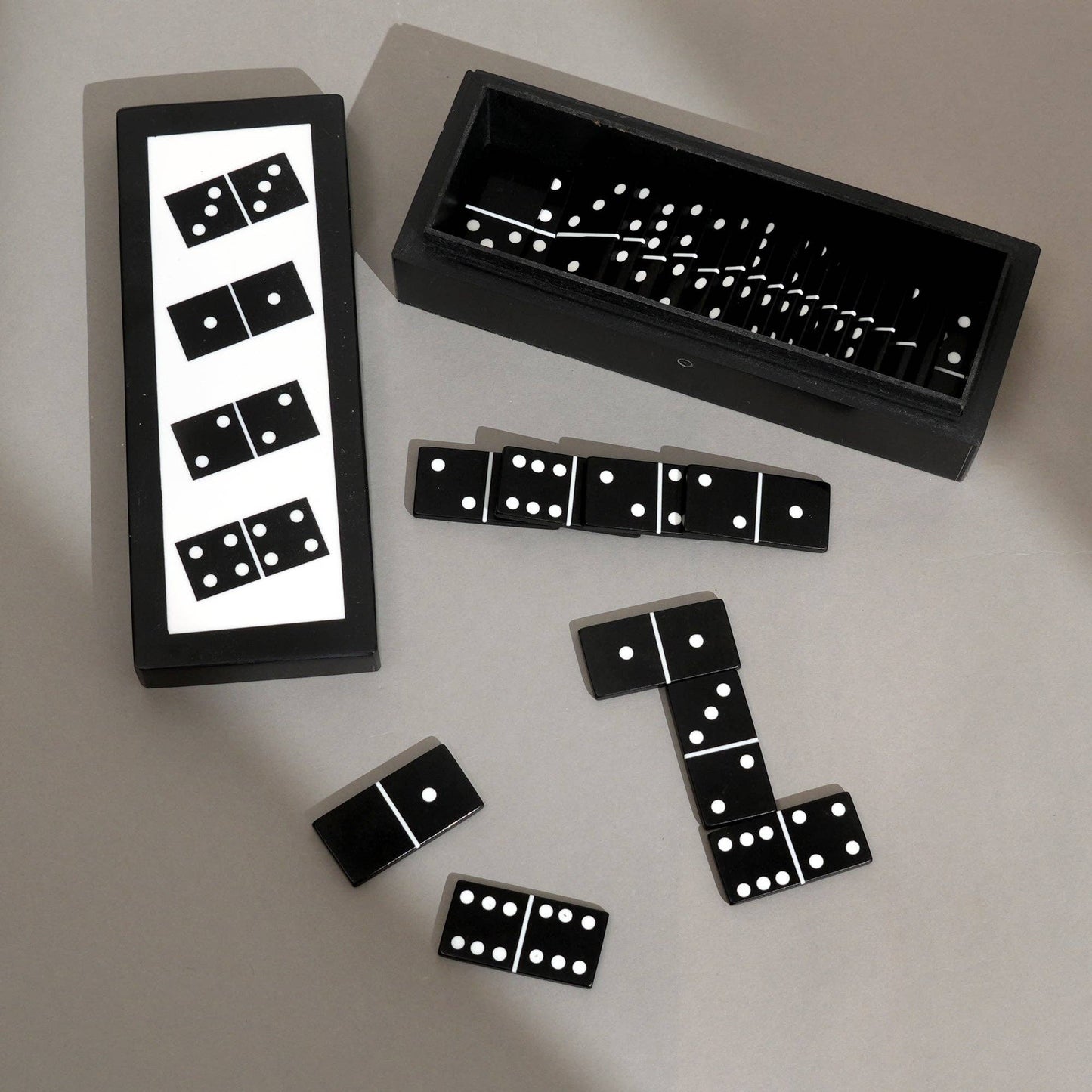 Decorative Domino Set – Resin Tiles & MDF Box