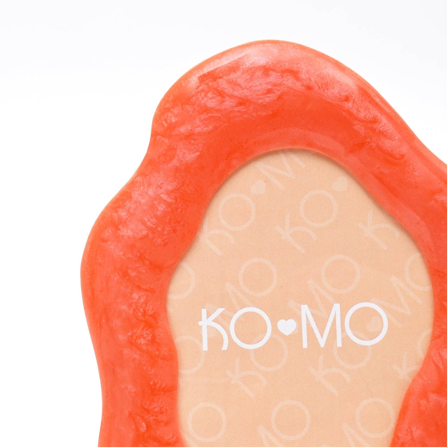 Orange Organic Resin Photo Frame 5x7 Inch Modern Décor