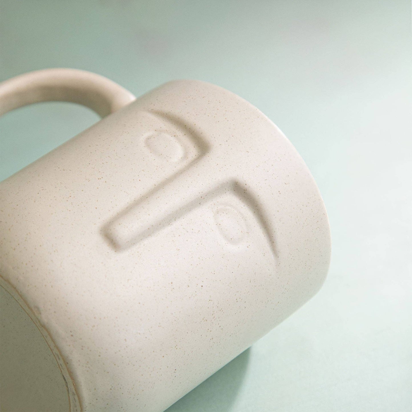 Moai Ceramic Coffee Mug Set of 2
