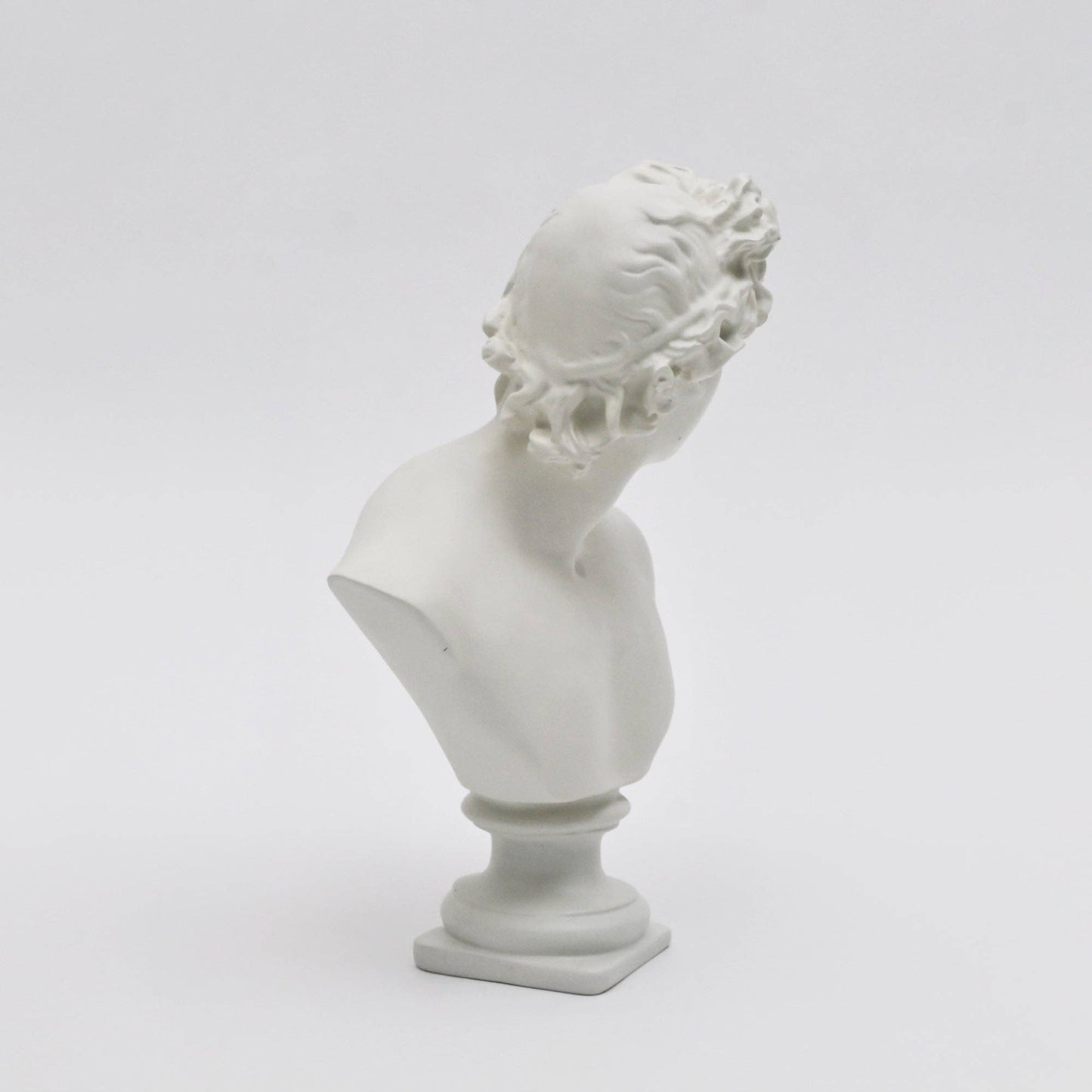 Ivory Neo-Classical Bust Sculpture in Matte Resin