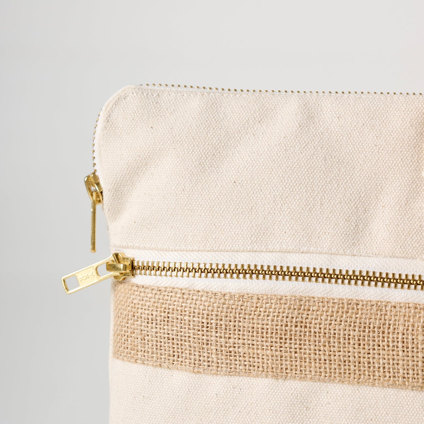 Laptop Bag | Cotton Canvas Jute Accent