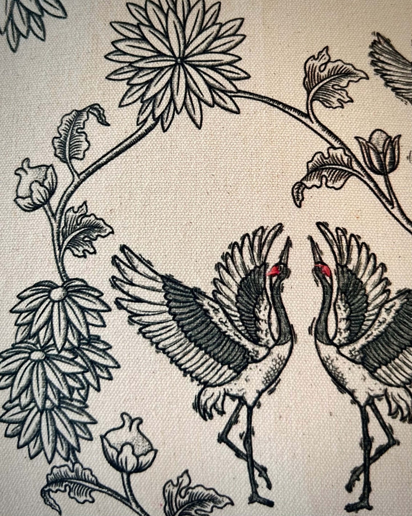 Trung-Trung Karpo | Stork Dance Cushion Cover