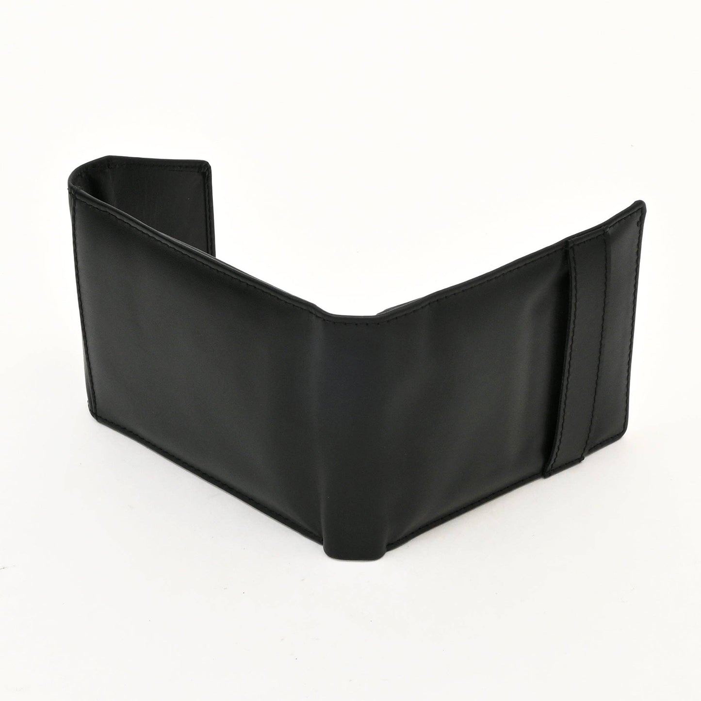 Men’s Slim Black Napa Wallet – Coin Pocket & Card Slots