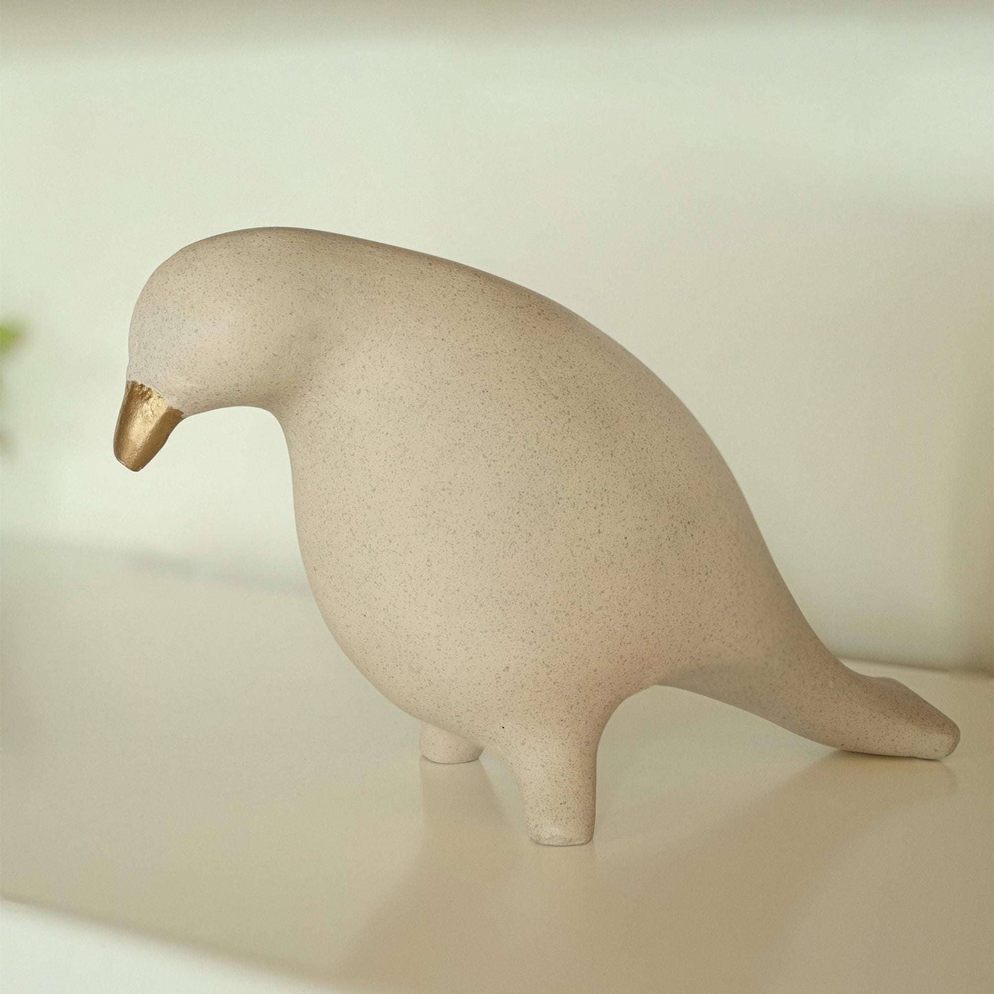 Sustainable Ecomix Thinking Dove Sculpture Egg Shell