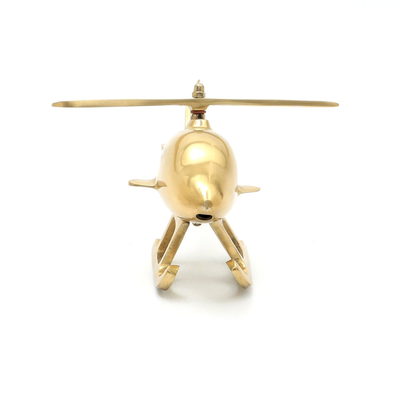 Classic Aircraft Helicopter Desk Décor | Aluminium Finish | Gold