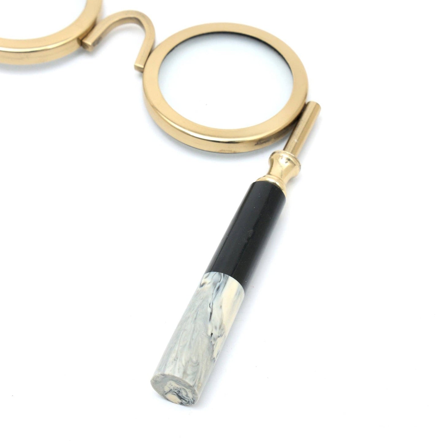 Classic Dual Viewer Magnifying Glass with Marble Handle