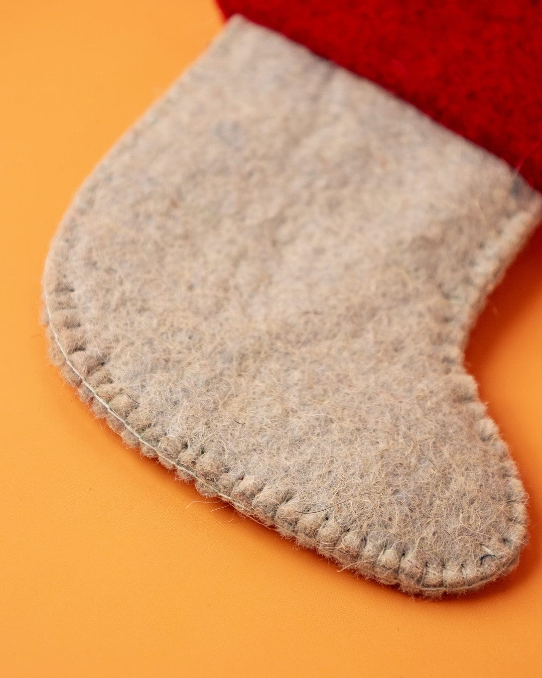 Christmas Ornament | Felt Stocking Red Robin