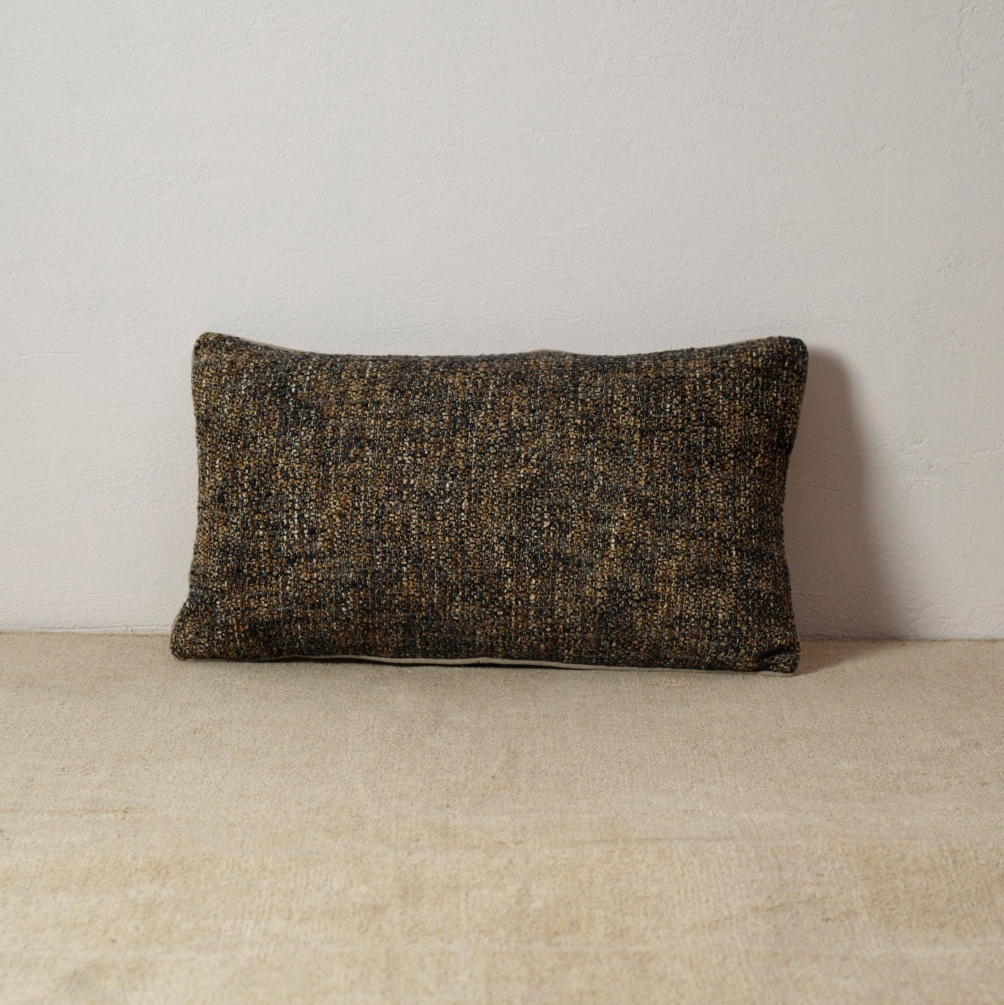 Black Cotton Lumbar Cushion – Support Pillow