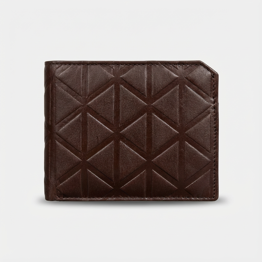 Luxury Brown Croc Wallet Slim Design with Coin Pocket