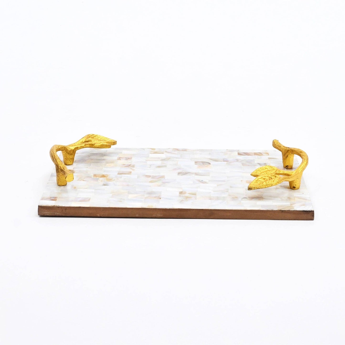 Mother of Pearl Resin Decorative Tray - Luxury Serving Tray