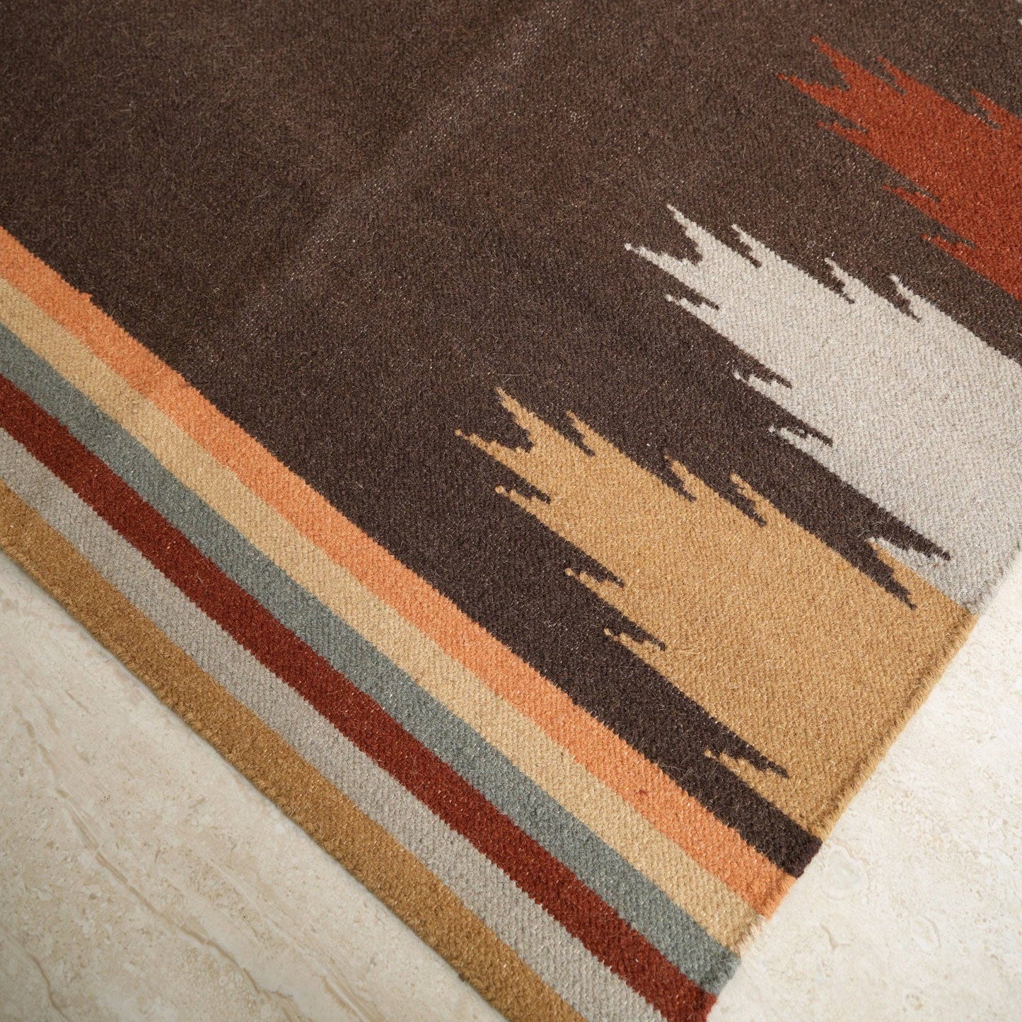 Handwoven Kilim Rug – Artisan Geometric Flatweave