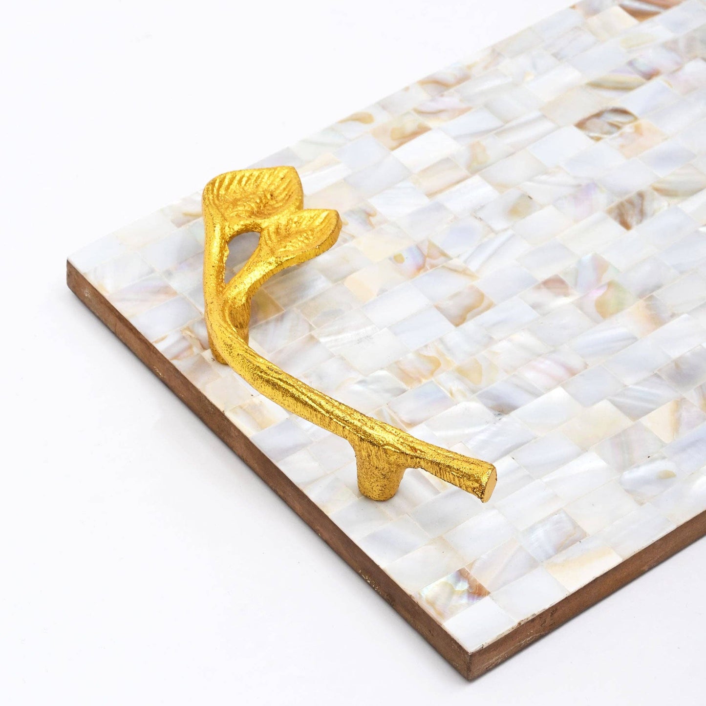 Mother of Pearl Resin Decorative Tray - Luxury Serving Tray