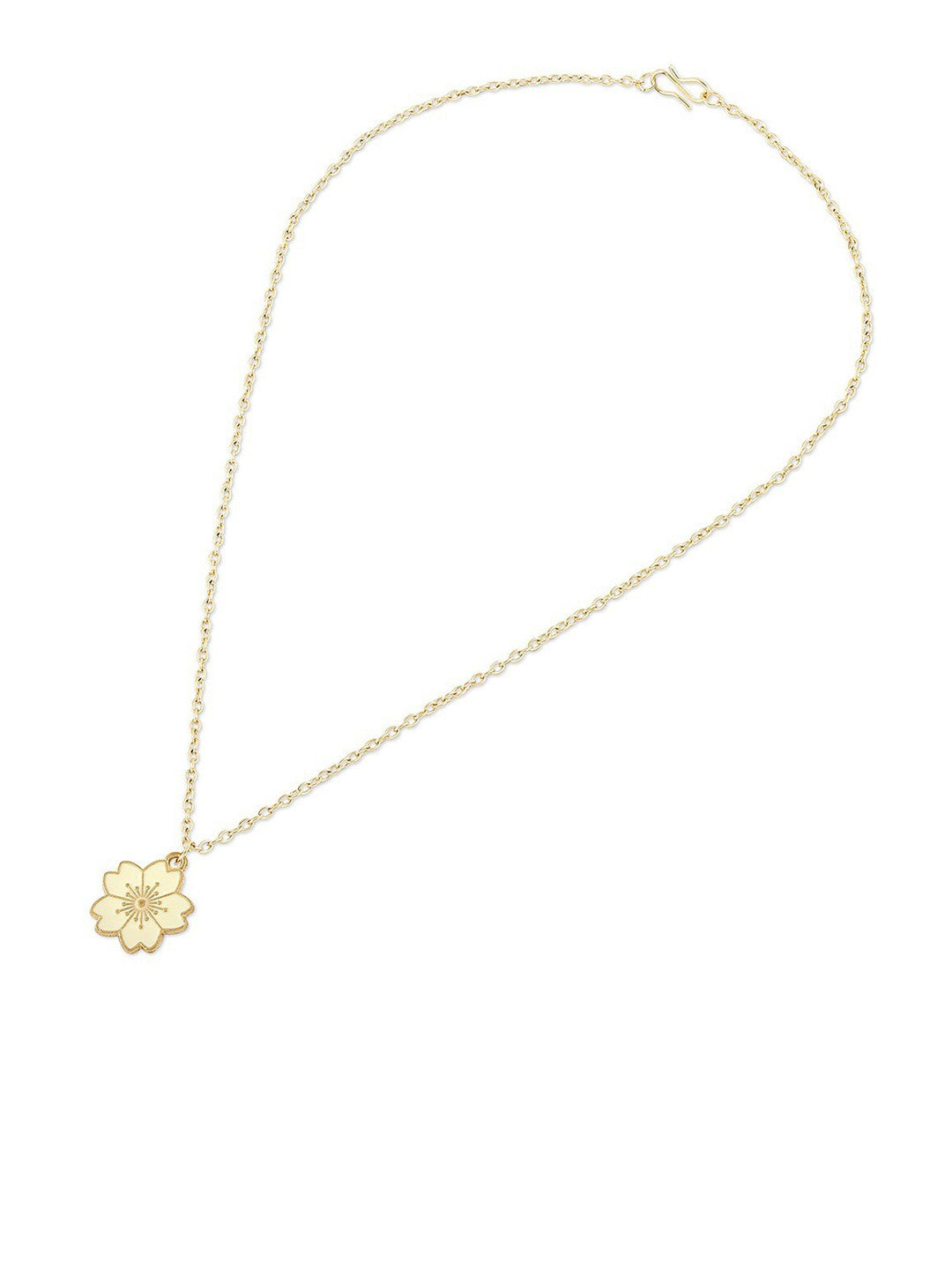 Gold-Plated Enamelled Chain – Fashion Necklace – Enamelled Alloy – 23cm Length