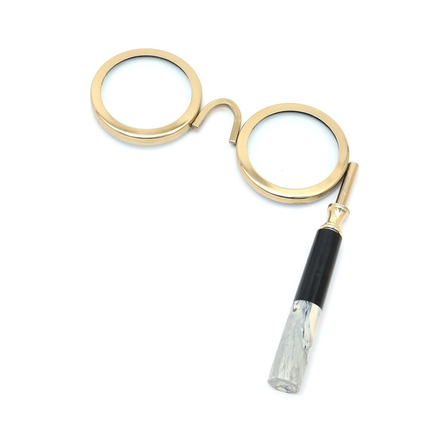 Classic Dual Viewer Magnifying Glass with Marble Handle
