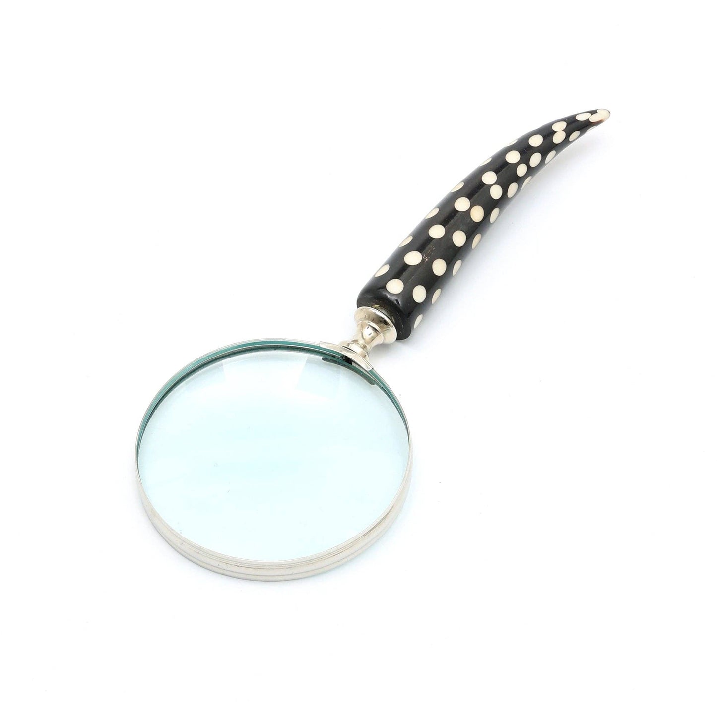Dotted Handle Magnifying Glass – Steel & Resin