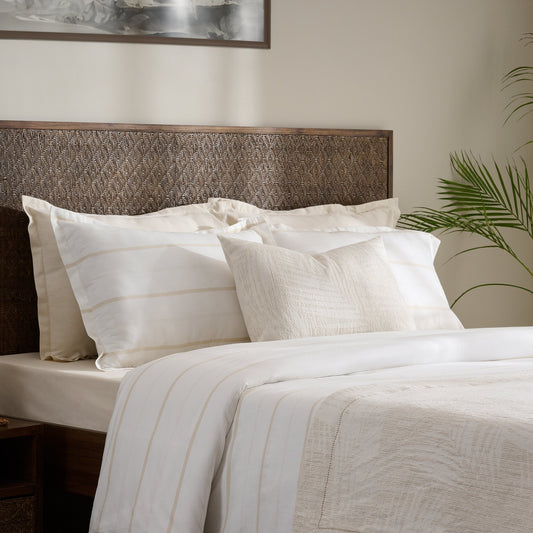 Bed Set | Jacquard Palm Shadow | King, 8 Piece Set
