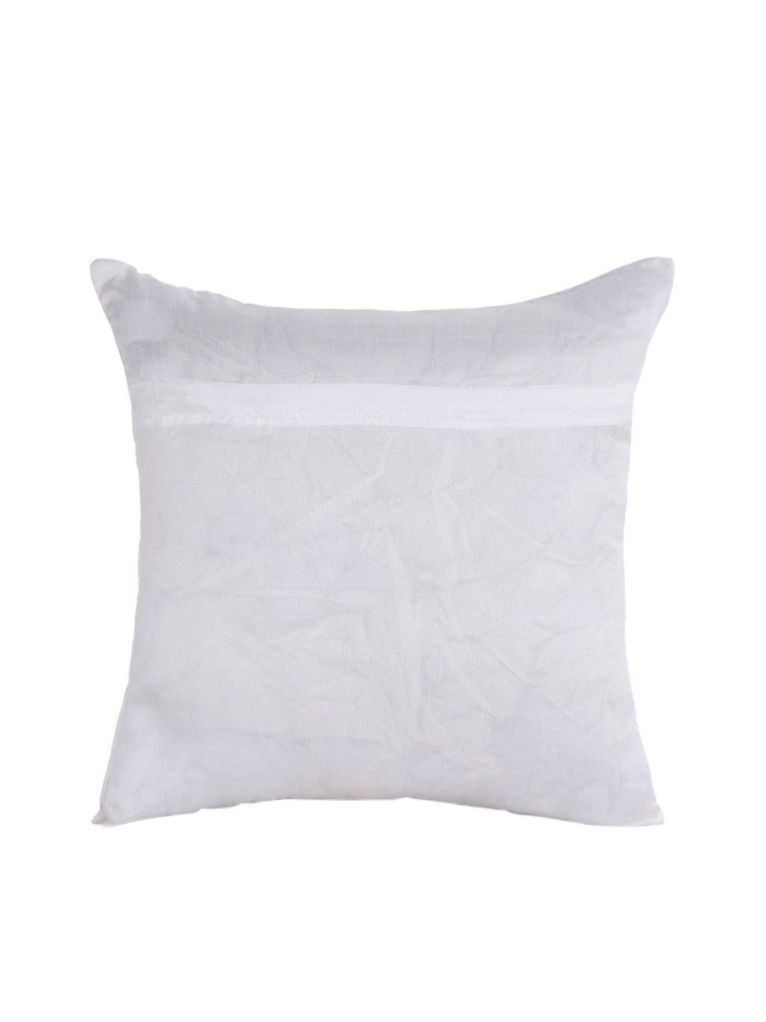 Off-White Embellished Square Cushion Covers – Decorative Accent – 40x40 cm – Set of 2