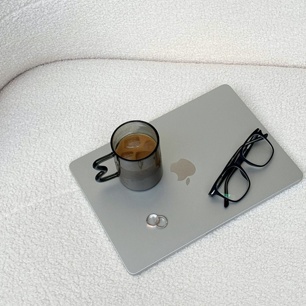 Borosilicate Glass Coffee Mug With Swirl Handle - 2 Colors