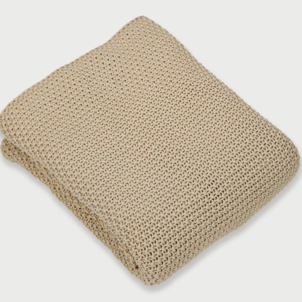 Beige Moss Knit Throw SanctuaryLiving