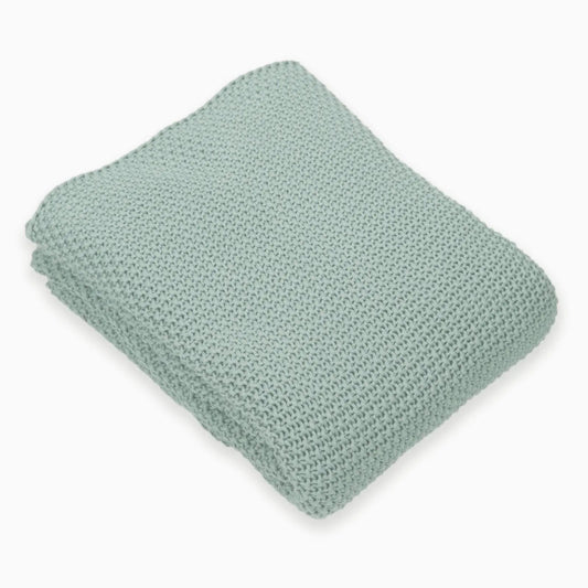 Duck Egg Moss Knit Throw SanctuaryLiving
