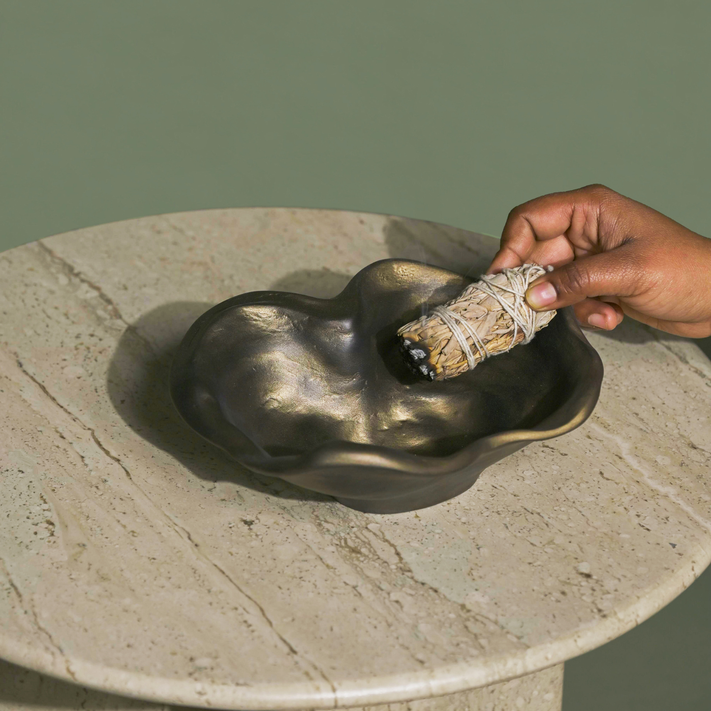 Serving Bowl | Dust Two Sizes Food Safe Handmade | Marble
