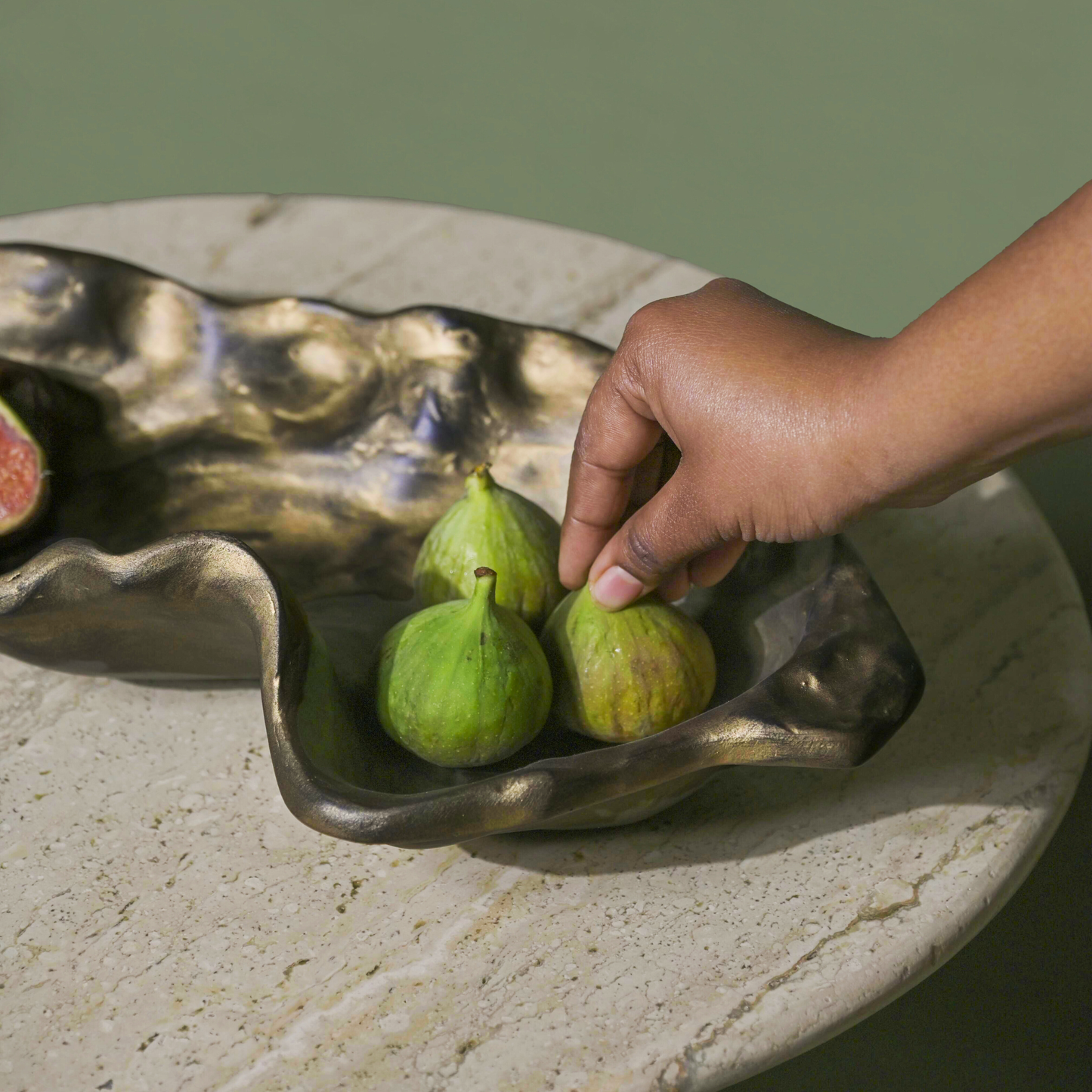 Serving Bowl | Dust Two Sizes Food Safe Handmade | Marble
