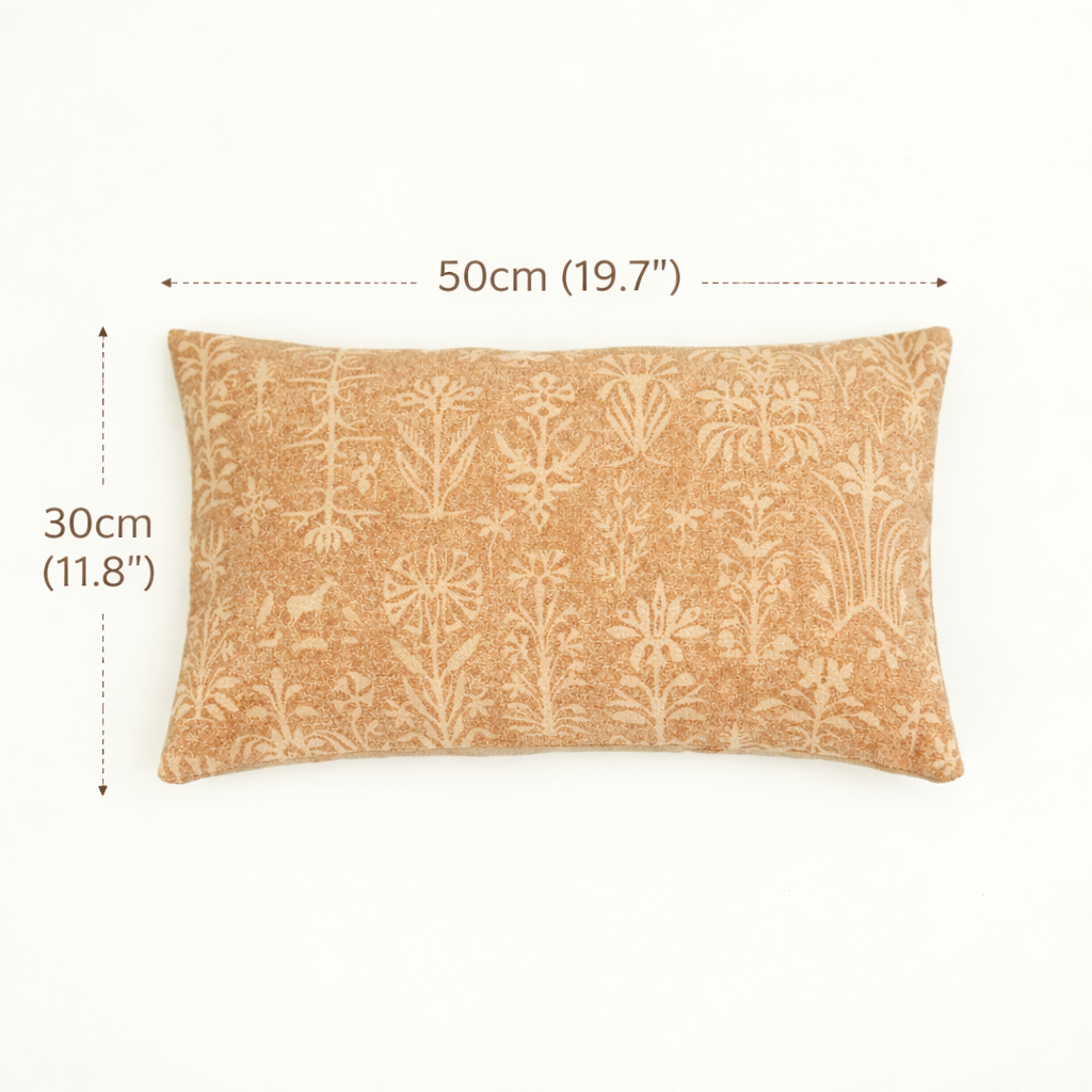 BloomAura Decorative Printed Cushion – 50 × 30 cm