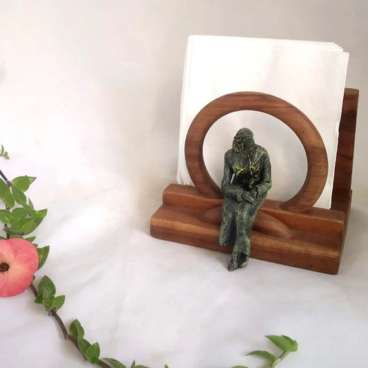 Lady in Green Napkin Holder