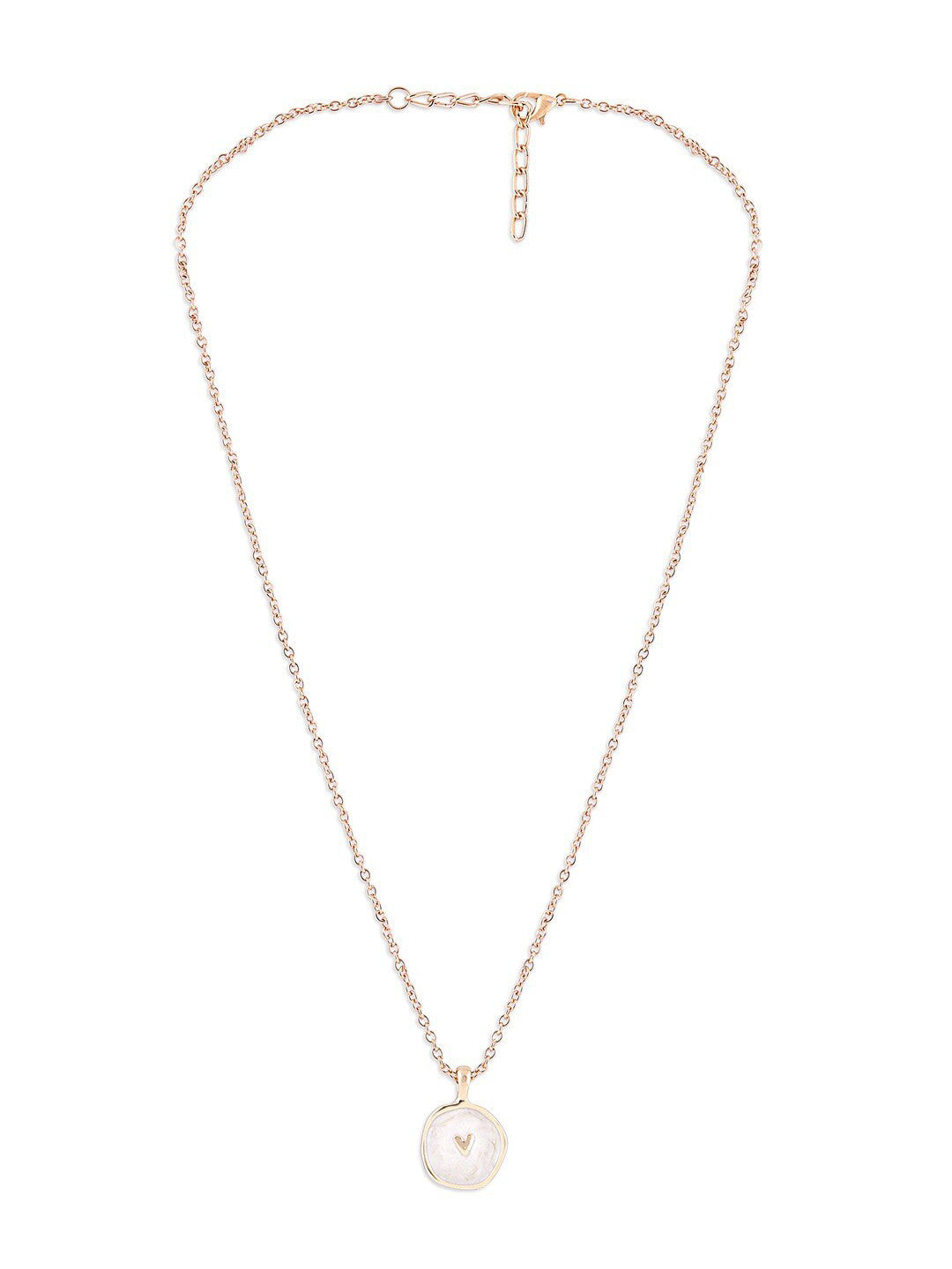 Gold-Plated Contemporary Bohemian Pendant – Necklace – Gold-Plated Alloy – 28cm Chain
