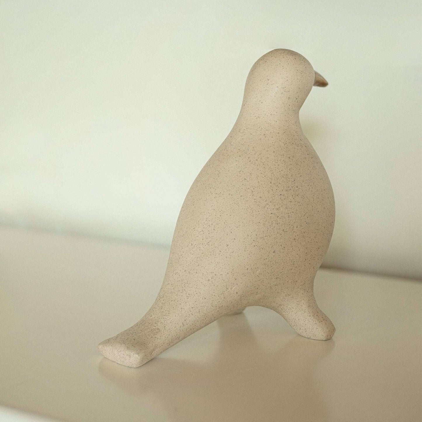 Posed Dove Ecomix White Accent Sculpture