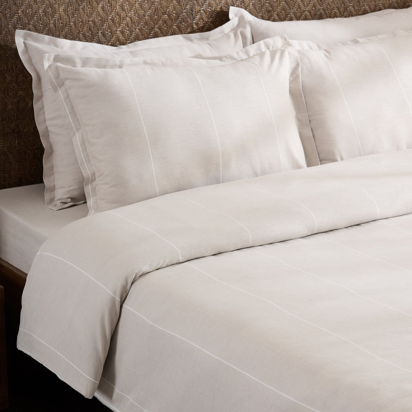 Duvet Cover | Cotton Bamboo Chambray | Single & Double Size | With 2 Pillow Shams