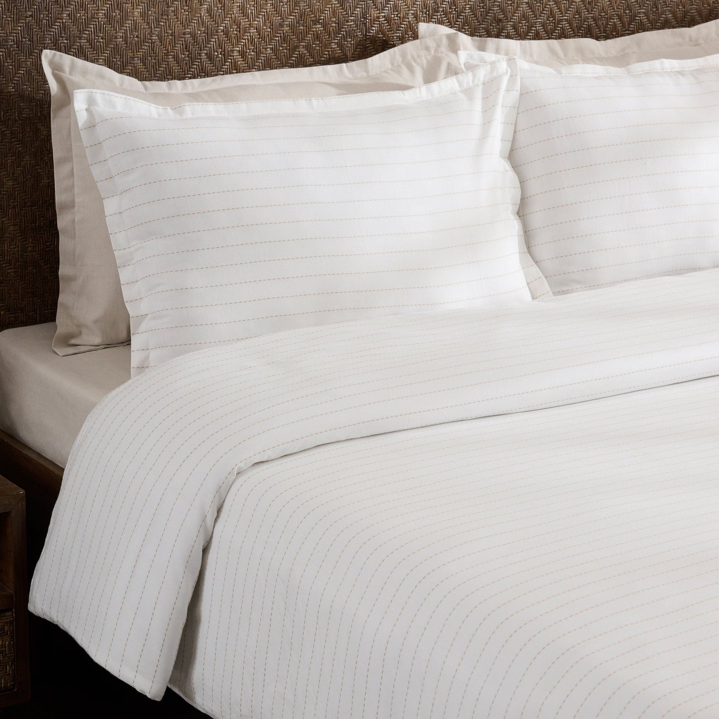 Duvet Cover | Cotton Bamboo Corner Loops | with 2 Pillow Shams
