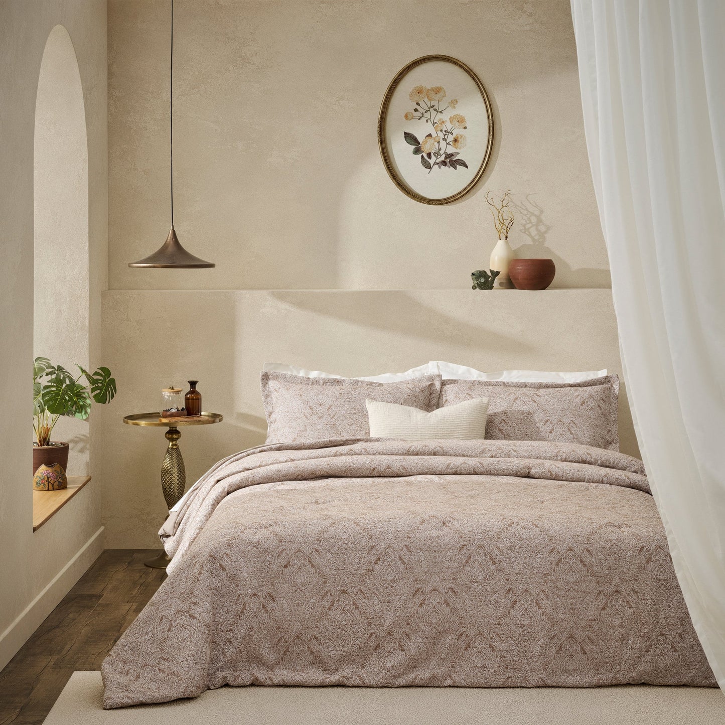 Comforter | Cotton Tencel Jacquard Yarn-dyed | Double & Single | With 2 Pillow Shams