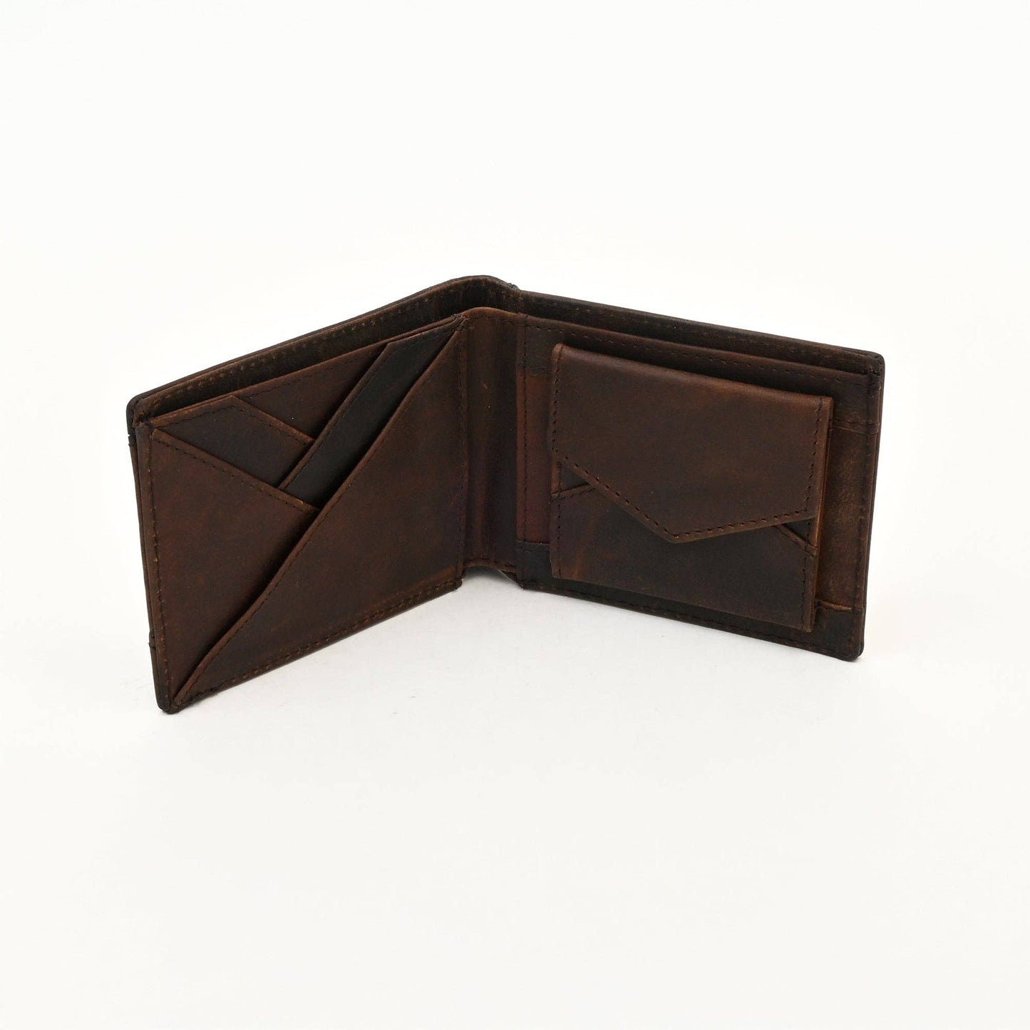Premium Wallet Waxy Brown Slim Men’s Bifold Wallet