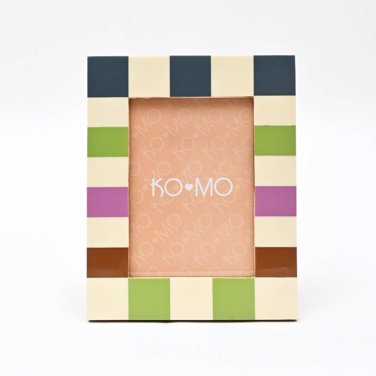 Checkered Resin Photo Frame 5x7 Inch Modern Decor Home Gifts