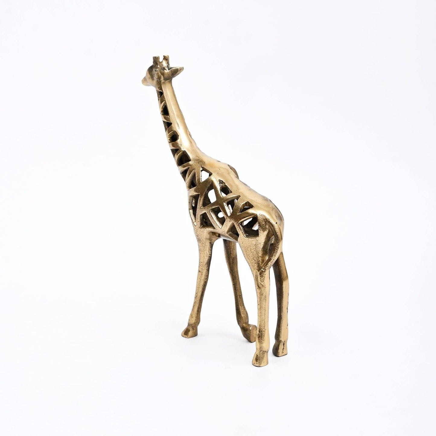 Decorative Gold Giraffe Statue – Modern Home Art