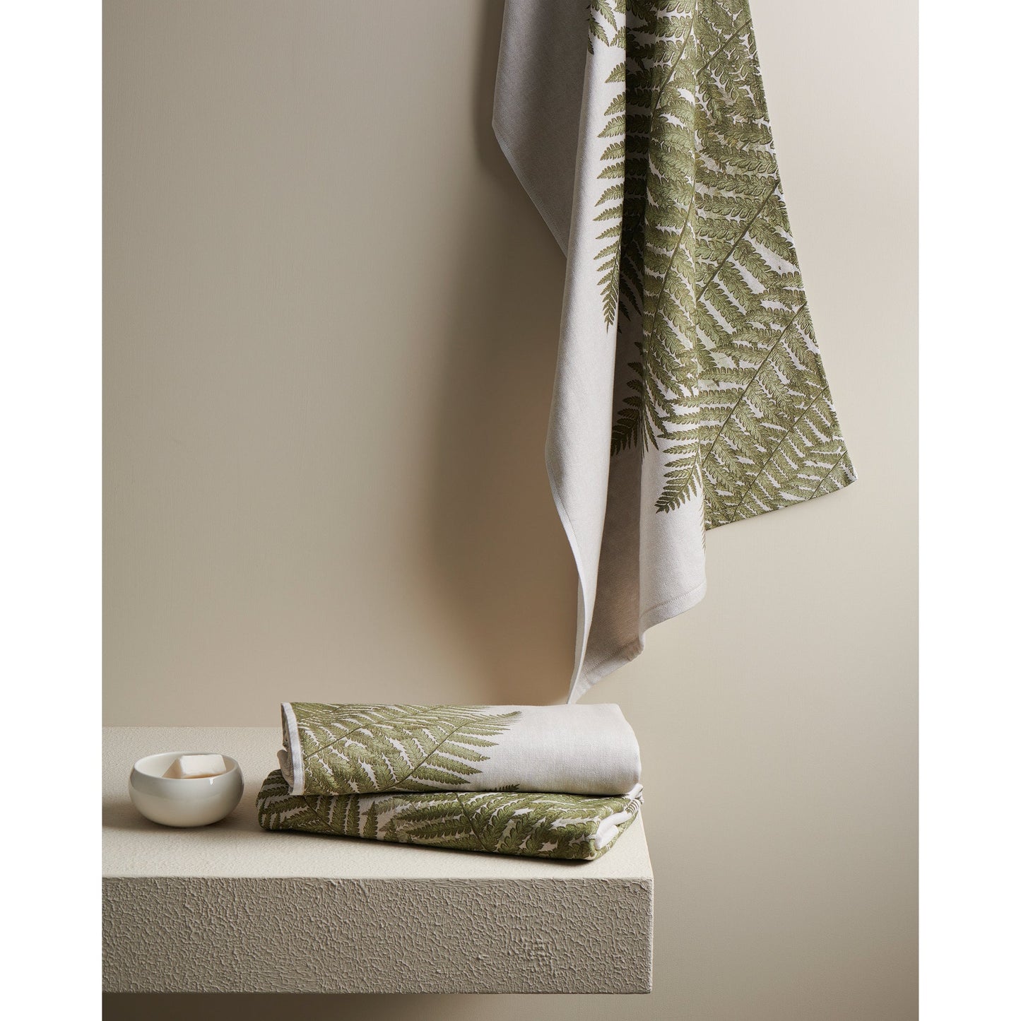 Fern Print | Cotton Bamboo | Hammam Terry | Bath Set