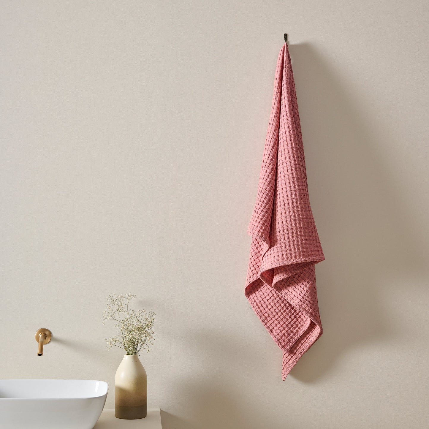 Chalk | Cotton | Waffle | Bath Towel