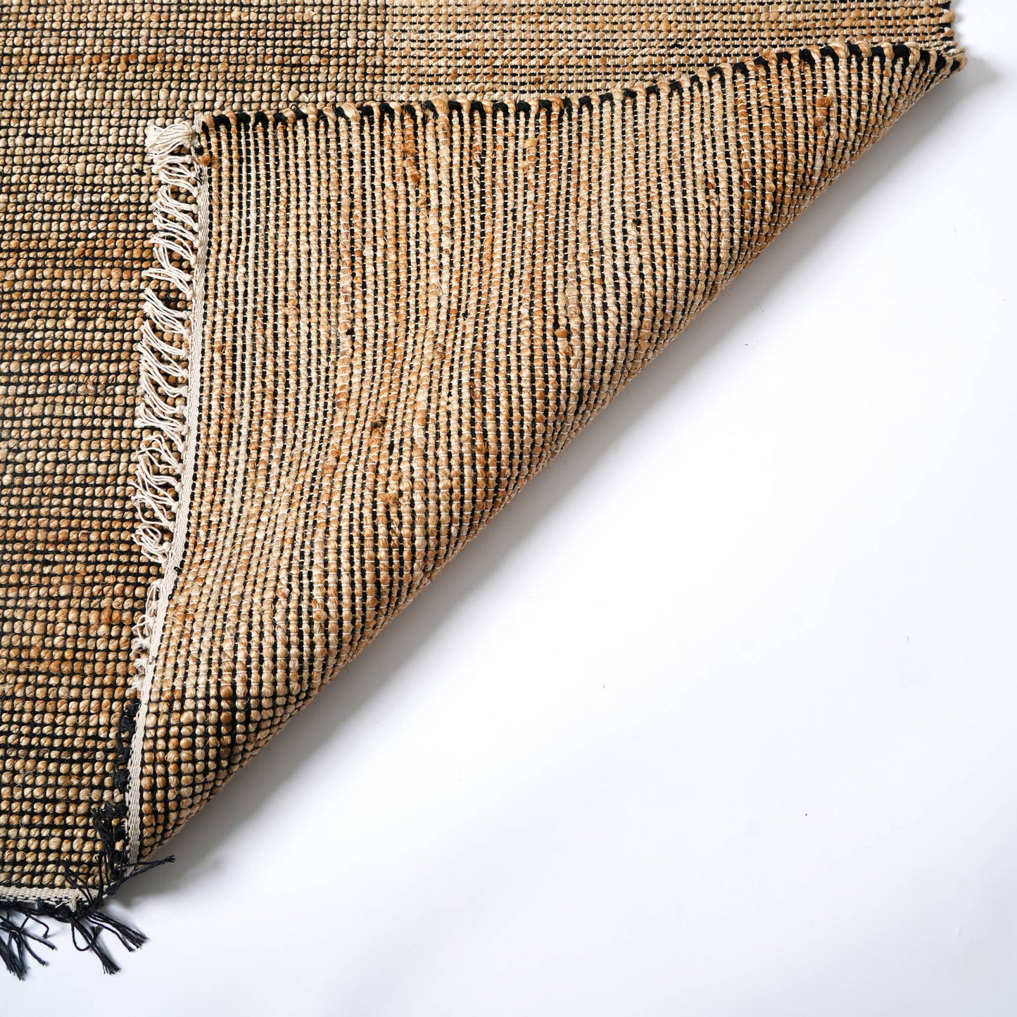 Hand Woven Herringbone Block Rug