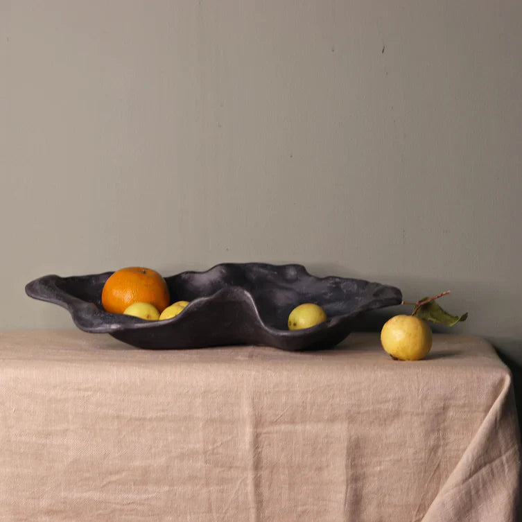 Recycled Marble Dust Serving Bowl - Food-Safe
