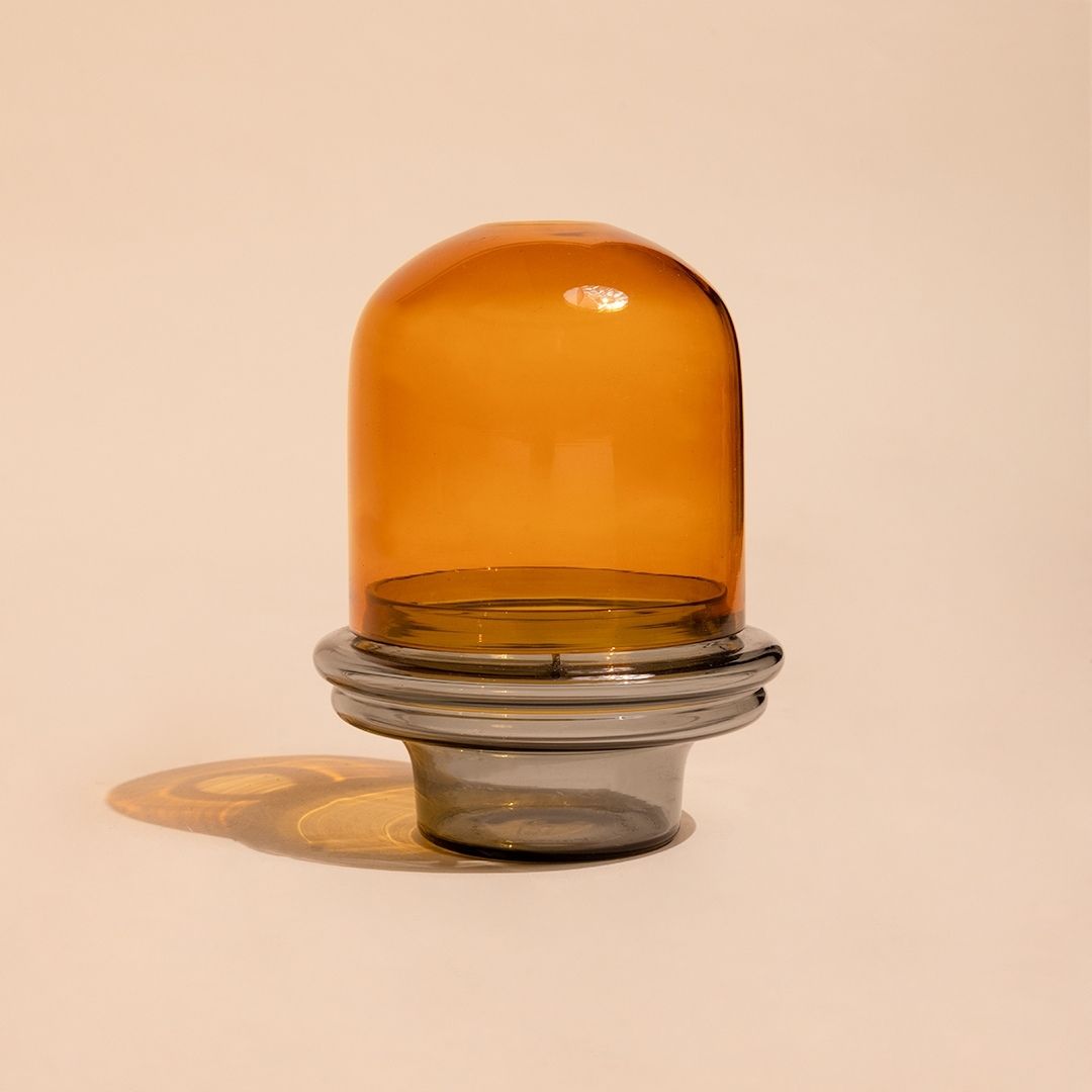 Borosilicate Glass Dome Candle Holder