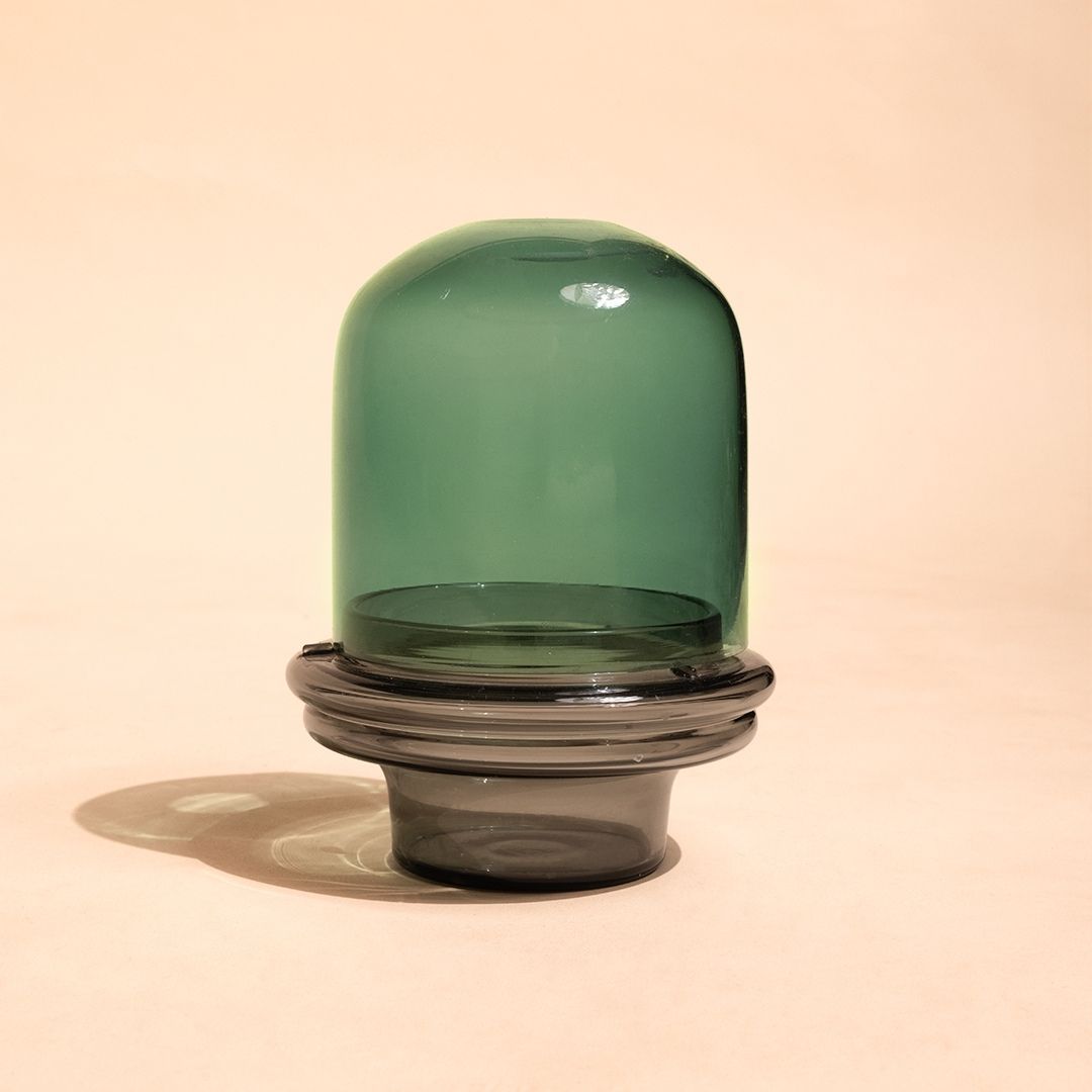 Borosilicate Glass Dome Candle Holder