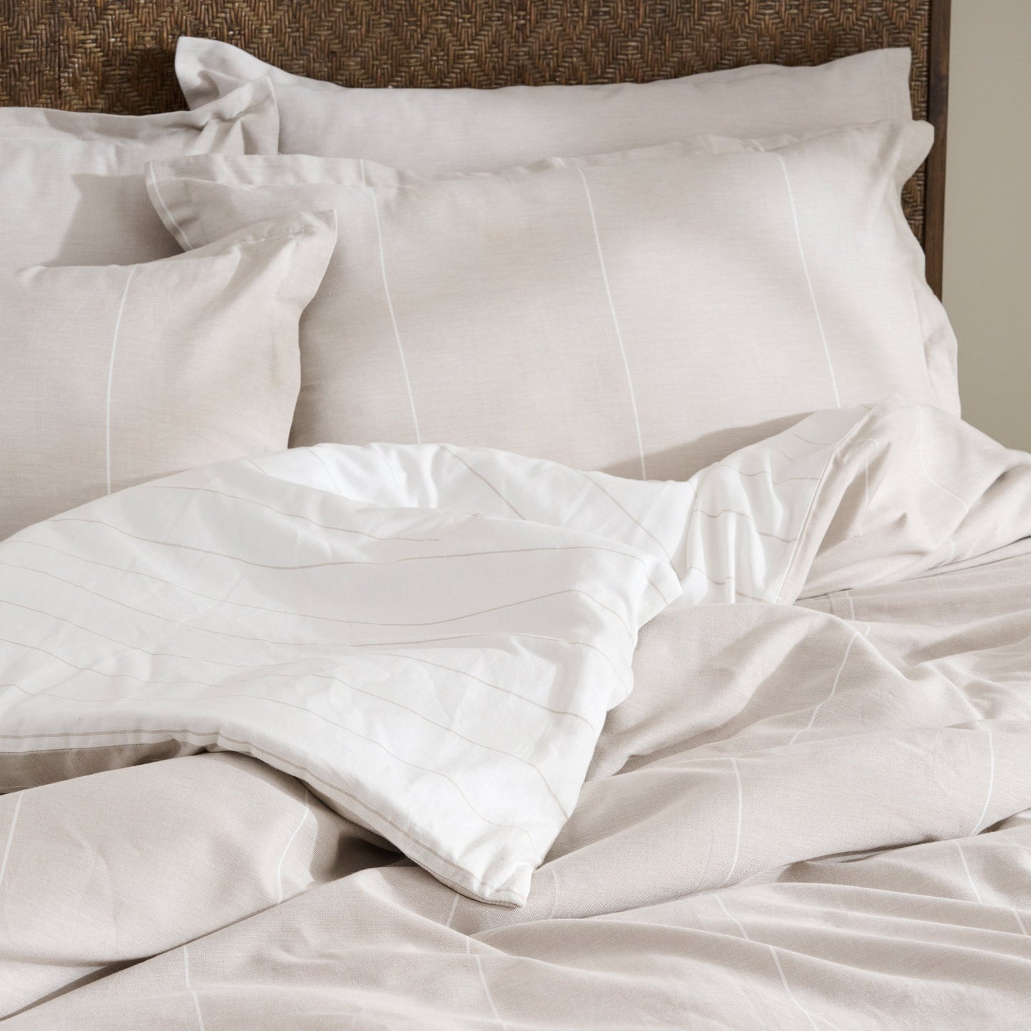 Duvet Cover | Cotton Bamboo Chambray | Single & Double Size | With 2 Pillow Shams