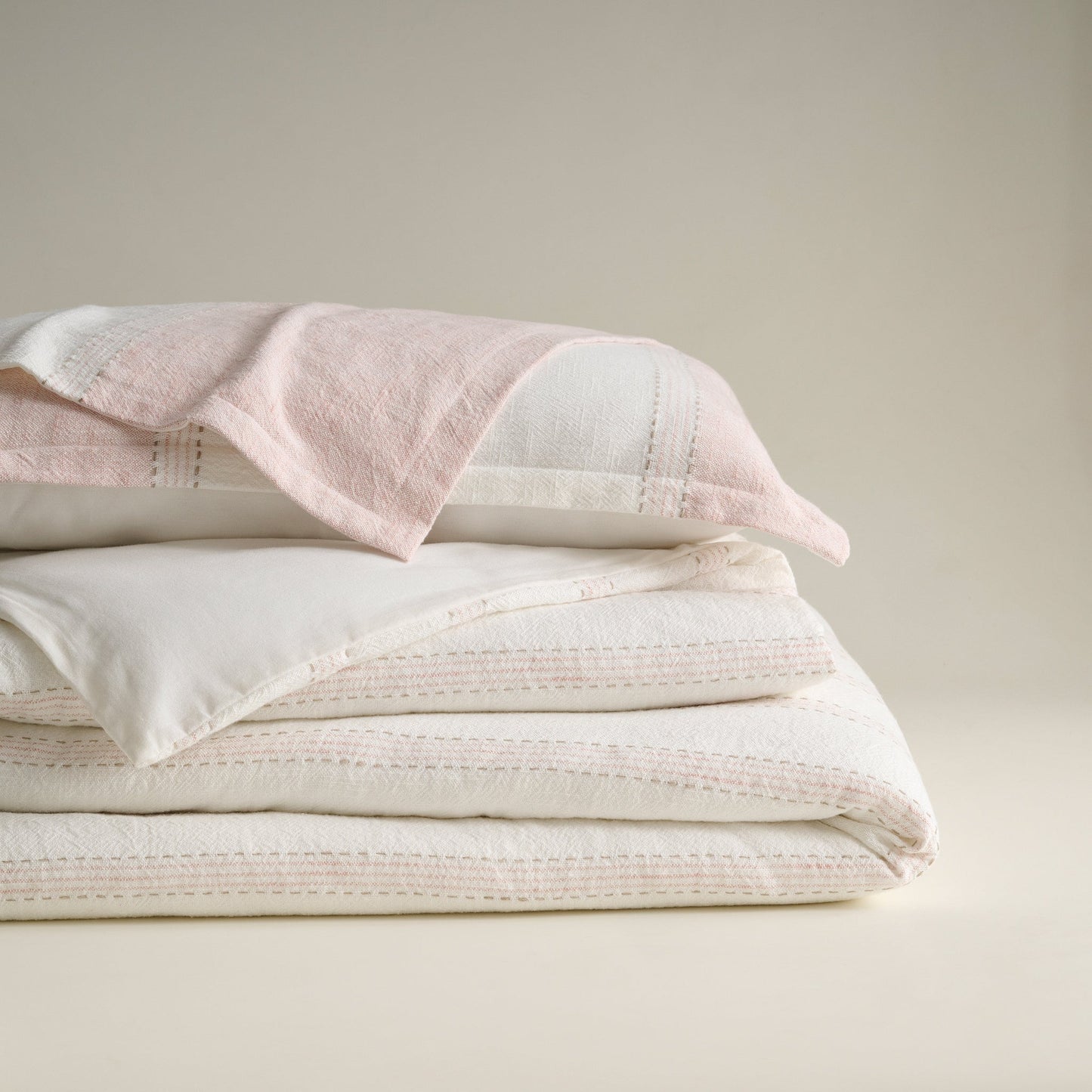 Comforter | Cotton Bamboo Slub Yarn-dyed | Double & Single Size  | With 2 Pillow Shams