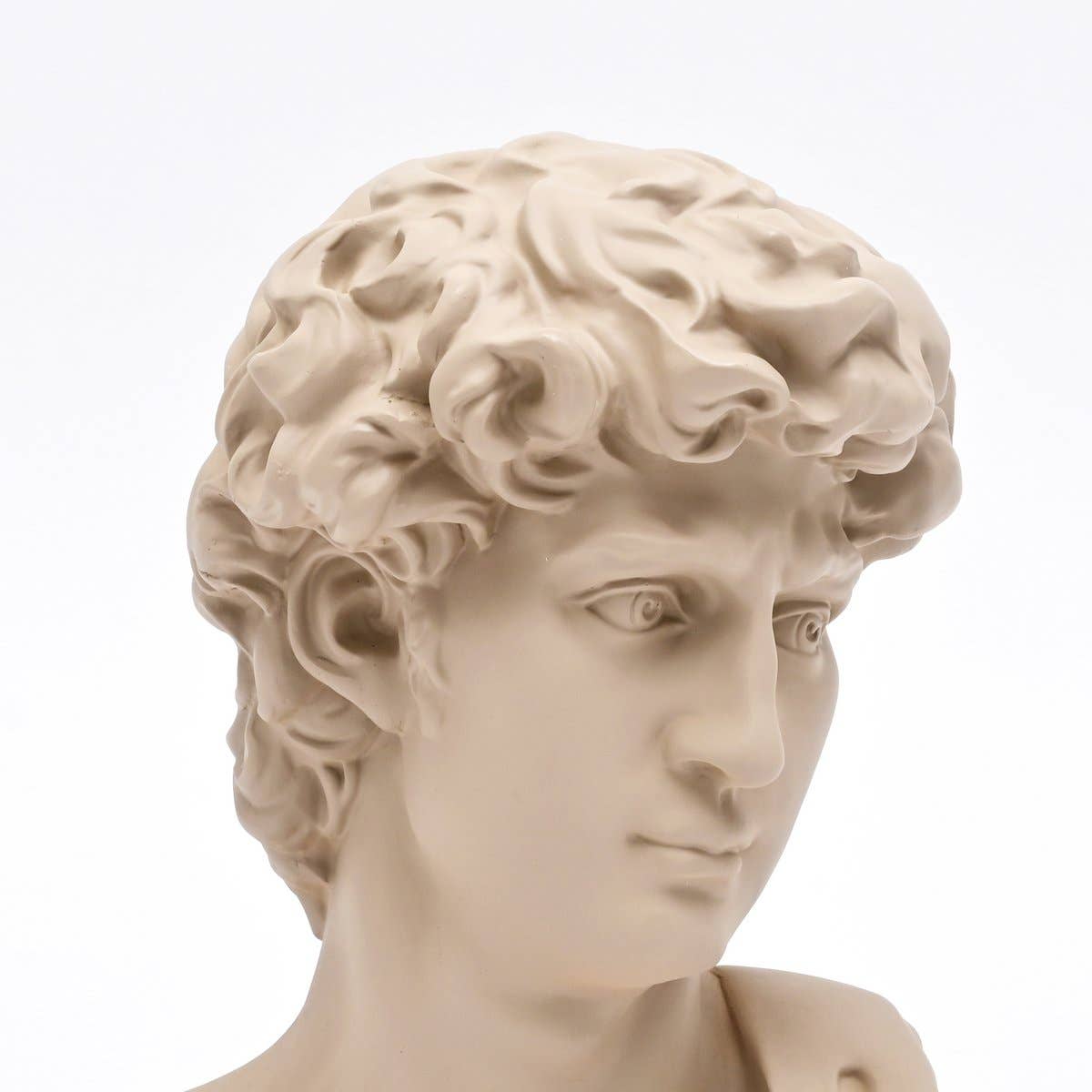 Beige Neo-Classical Bust Sculpture