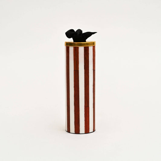 Striped Pattern Candle Holder