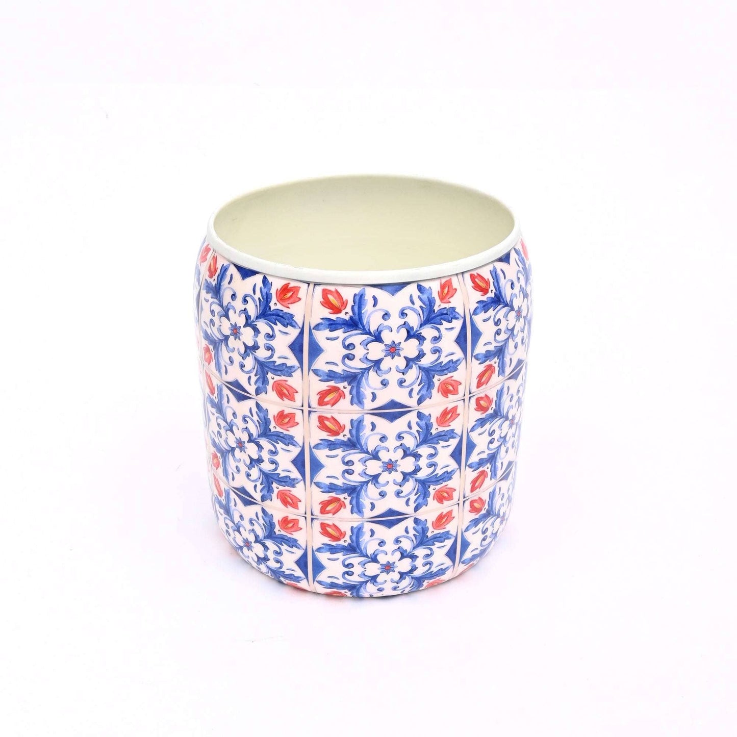 Large Round Floral Planter – Garden & Home Decorative Plant Pot